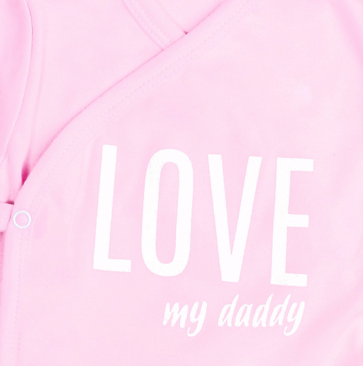 Psací kojenecké body LOVE MY DADDY - růžové