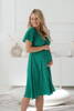  Milk Shake zelené těhotenské a kojící šaty s puntíky, krátký rukáv