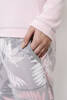 Aloe dámské pyžamo s dlouhým rukávem. dlouhé kalhoty růžové/potisk