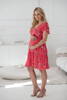 Lovely Dress těhotenské a kojící šaty, korálové, krátké rukávy