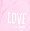  Psací kojenecké body LOVE MY DADDY - růžové
