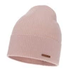 Dámská podzimní, zimní čepice, růžová, 100% merino vlněná, Flerra