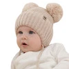 Chlapecká zimní čepice, béžová, 100% merino vlněná, podšitá vlněným polarem, Kovu