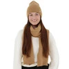 Komplet zimní dámský: čepice a šála, bílá, Ravi