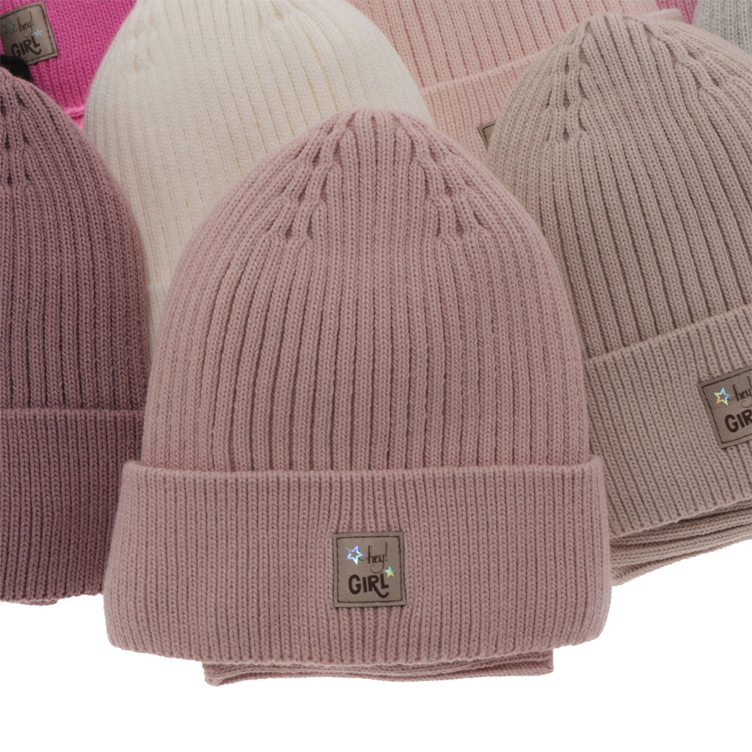 Komplet zimní dívčí: čepice a tunel růžový Georgina