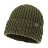 Pánská zimní čepice, khaki, 100% merino vlněná, Berno
