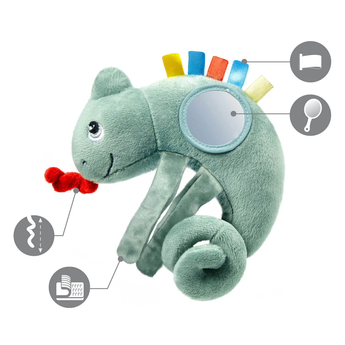 Přívěsek na kočárek Babyono - Gecko Gabe