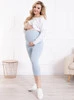 Těhotenské legíny Fishnets - Baby Blue