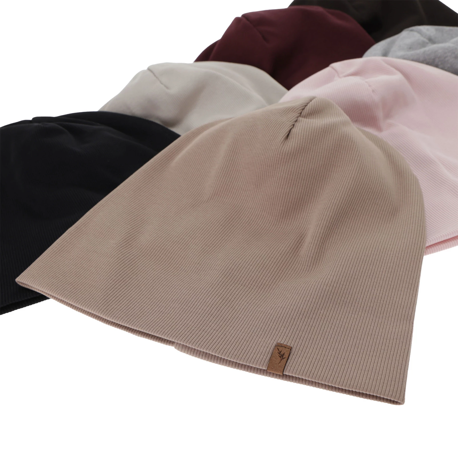 Dámská podzimní/jarní čepice, růžová, bavlněná, Zenita