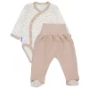Set kojenecké body + spací soupravy Béžová louka