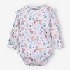 Body niemowlęce Tęczowy ogród z bawełny organicznej dla dziewczynki
