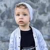 Komplet podzimní/jarní chlapecký: čepice a tunel černý Hazel