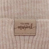 Komplet podzimní, jarní dívčí: čepice a tunel, fioletový, 100% merino vlněná, Magenta