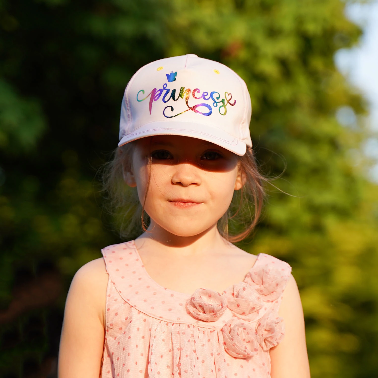 Kšiltovka dívčí šedá Princess