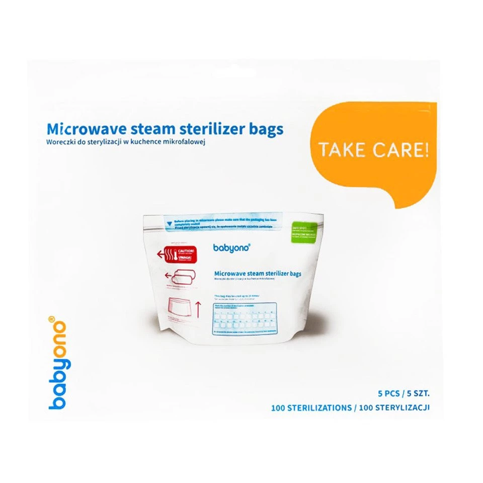 Babyono Sterilizační sáčky do mikrovlnné trouby x5