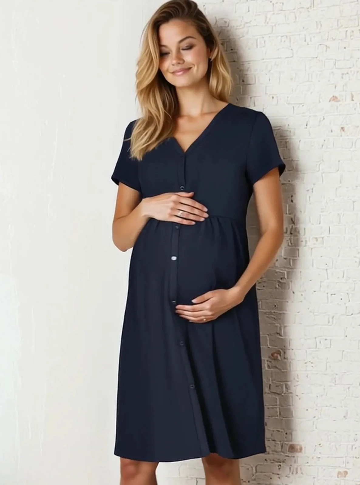 Těhotenská košile Laura - špinavě růžová