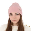 Dámská jarní/zimní čepice bílá 100% extra fine merino vlněná Sophie