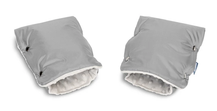 Sensillo Minky rukavice na kočárek - šedé