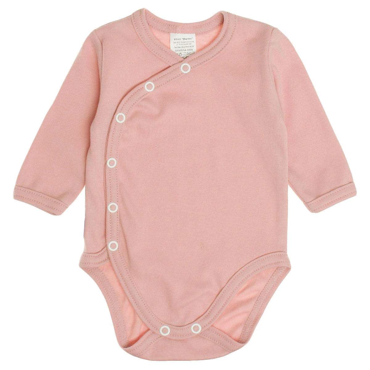 Kojenecké body Envelope basic - Powder pink