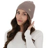 Dámská zimní čepice, jarní, béžová, 100% merino vlněná, Sophie