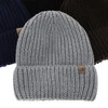Pánská zimní čepice, khaki, 100% merino vlněná, Berno