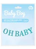Modrá "OH BABY" Girland 