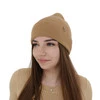 Dámská podzimní, zimní čepice, camel, s merino vlnou s kašmírem, Alineta