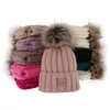 Komplet zimní dívčí: čepice a tunel růžový s bambulí Kaliope