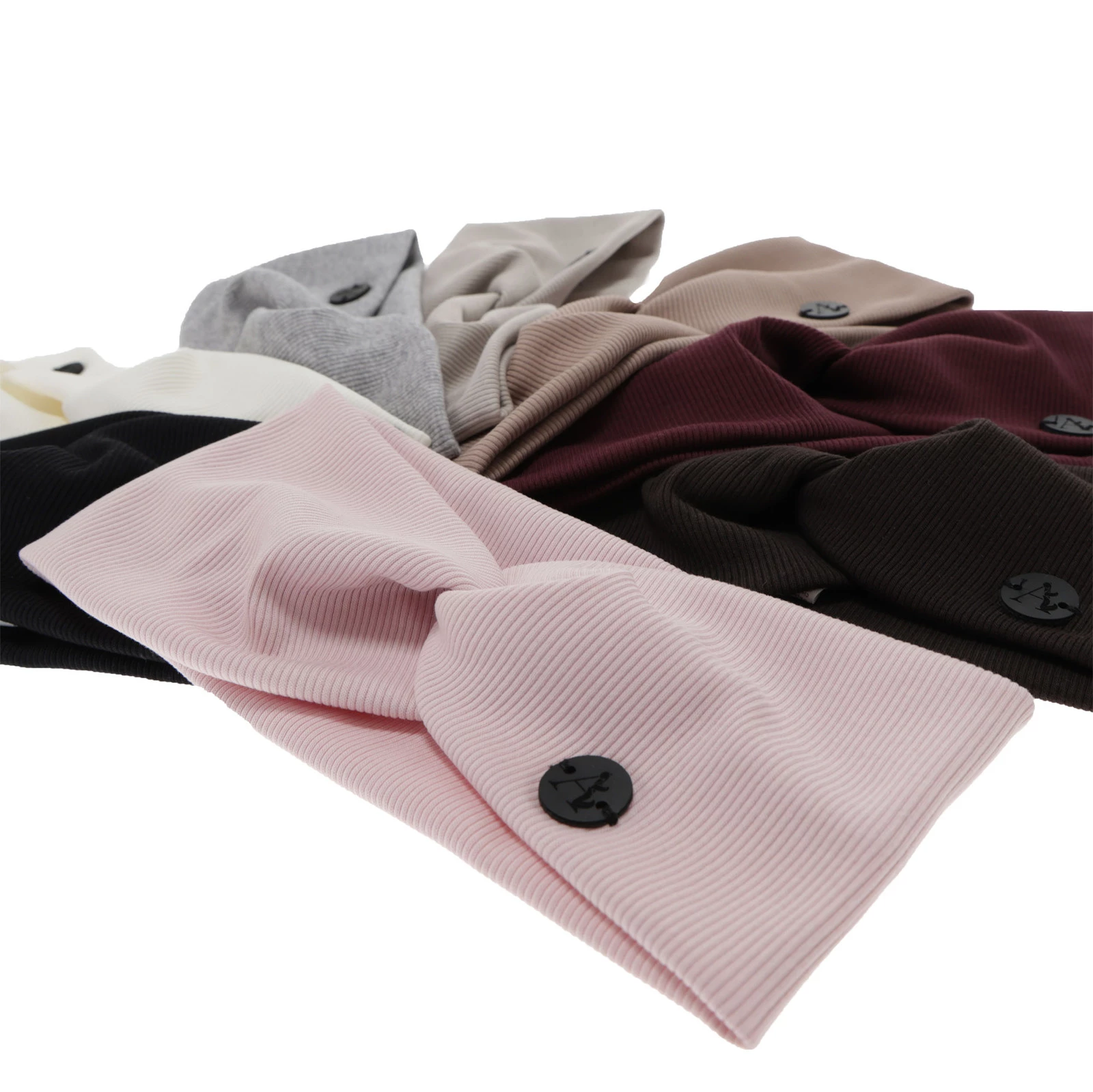 Dámská podzimní/ jarní čelenka, krémová, bavlněná, Auri