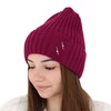Dámská zimní čepice růžová 100% extra fine merino vlněná Ariga