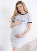Těhotenská košilka PURE LOVE - šedá