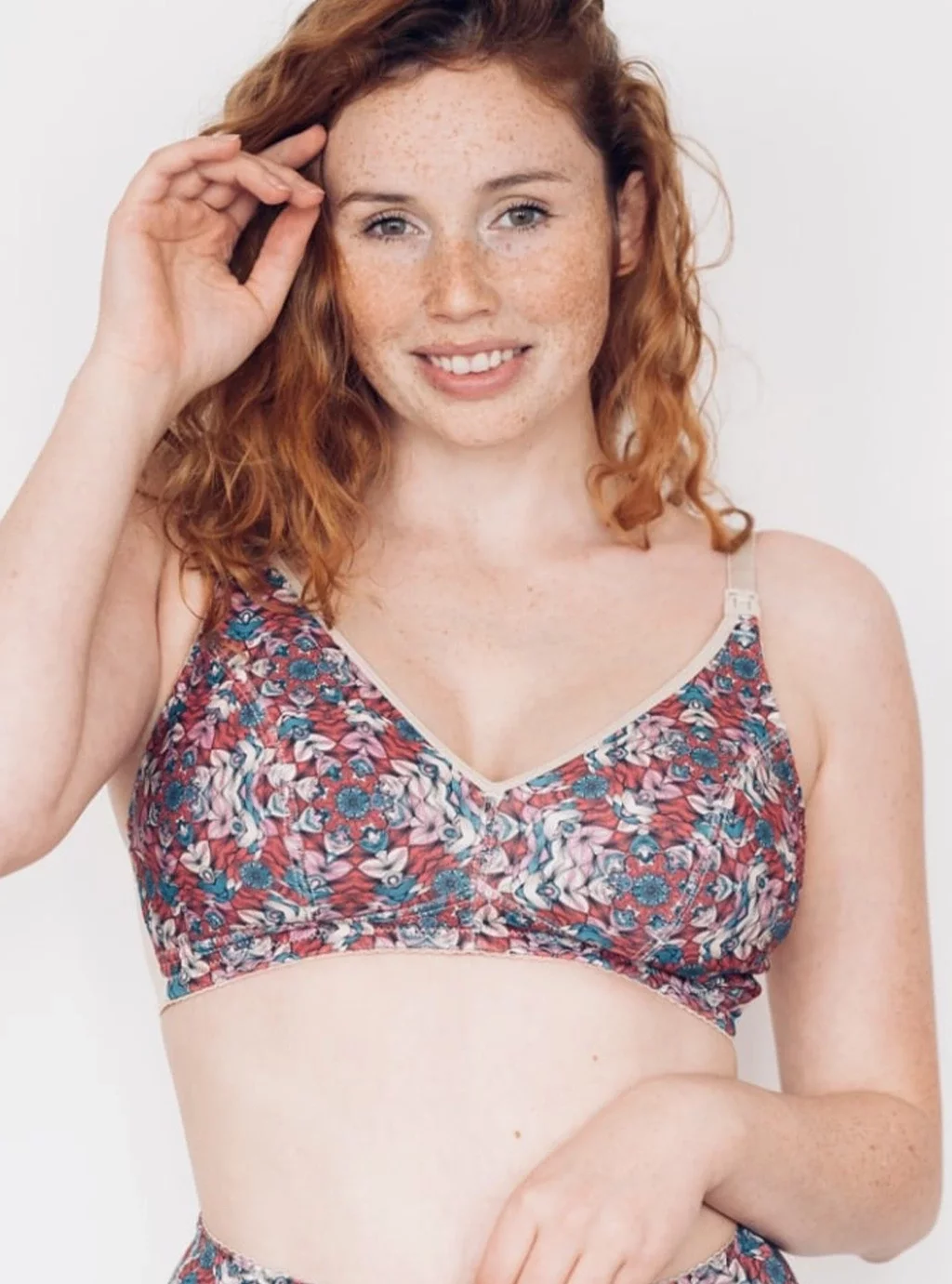 Kojící podprsenka Mama Motley Burgundy