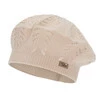 Beret dívčí podzimní, jarní, béžový, Kevira