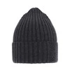 Dámská zimní čepice šedá 100% extra fine merino vlněná Ariga