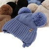 Chlapecká zimní čepice, modrá, 100% merino vlněná, podšitá vlněným fleecem, Kovu