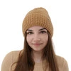 Dámska zimná čiapka z merino vlny v farbe camel Febe