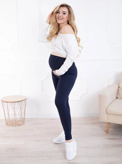 Těhotenské legíny - Námořnická modř