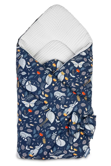 Měkká dětská zavinovačka Waffle - Země zvířat