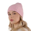 Dámská zimní čepice hnědá 100% extra fine merino vlněná Ariga