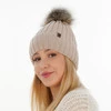 Dámska zimná čiapka camel merino vlnená Texa