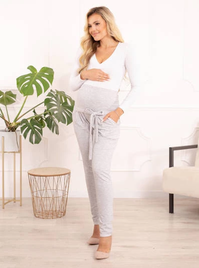 Kalhoty Lena - šedé