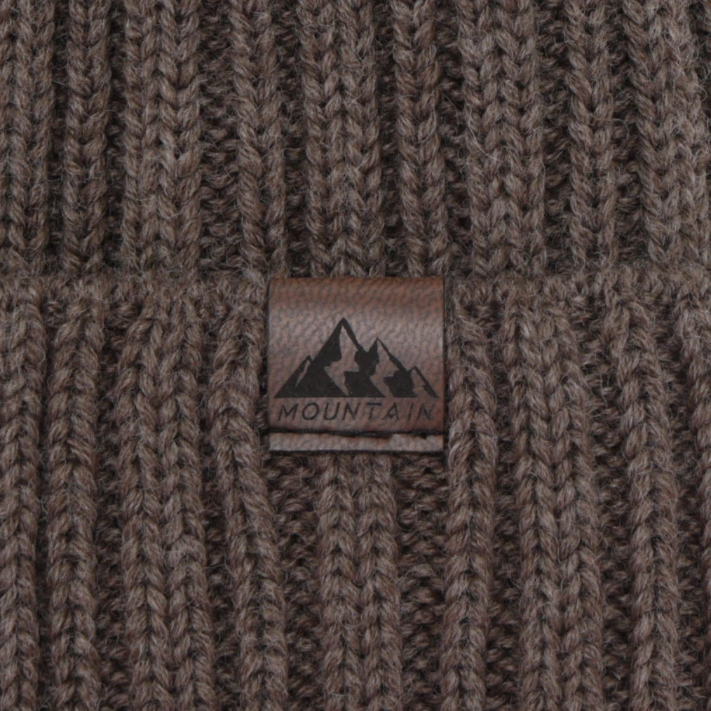 Pánská zimní čepice, šedá, s merino vlnou, Huno