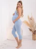 Těhotenské legíny Rybaczki Gaja - Baby Blue