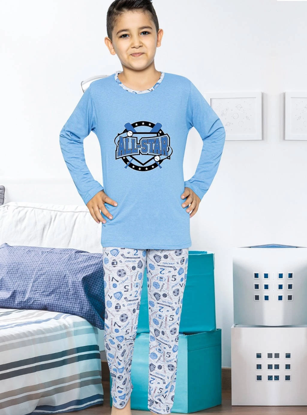Pyžamo All Star - modré