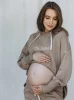 OH baby! oversize těhotenská mikina káva