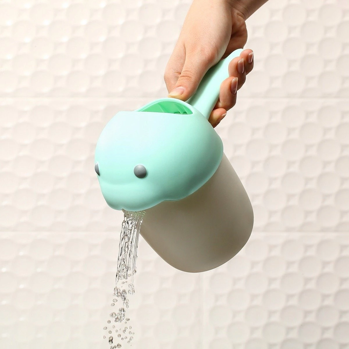 Babyono Mycí hrnek na hlavu Whale Mint