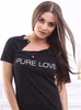 Těhotenská košile PURE LOVE - černá