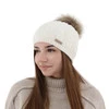 Dámska zimná čiapka camel merino vlnená Bafi