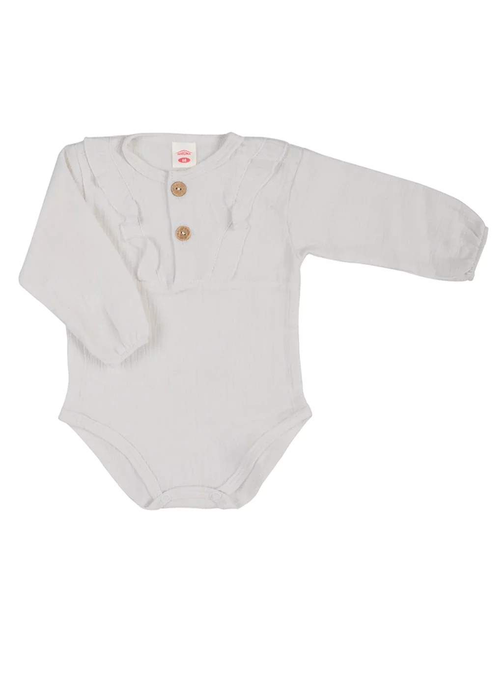 DR Bamboo Mušelín Girl Baby Body - Milk