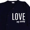 Dětský župan LOVE MY DADDY - tmavě modrý